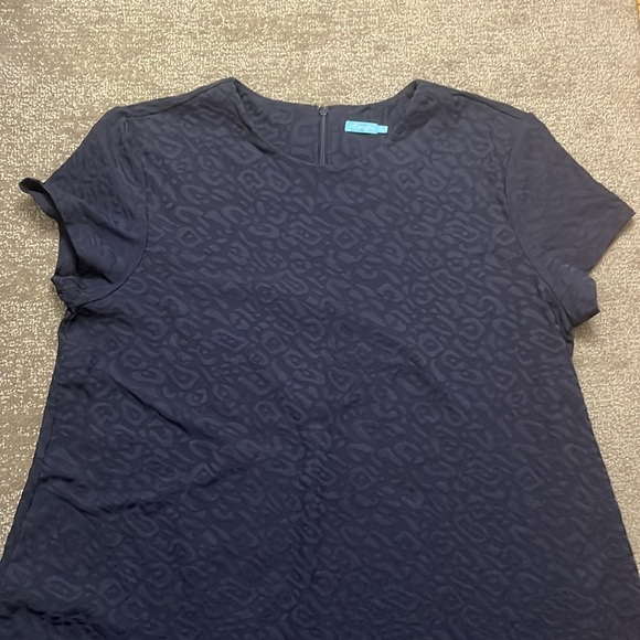 J. McLaughlin Navy Pocketed Shift Dress Size XL - Picture 3 of 11